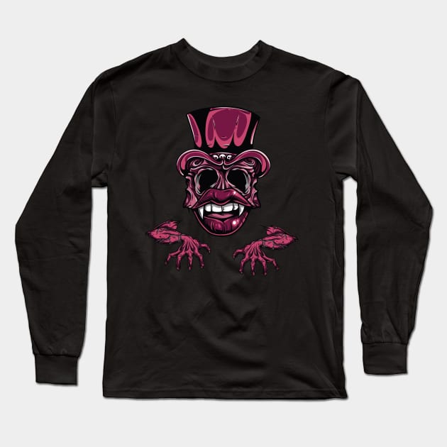 Man-Eater Long Sleeve T-Shirt by Dark Planet Tees